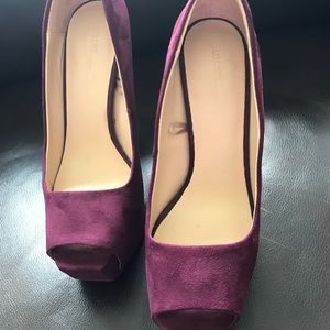 ZARA Peep Toe Platforms.